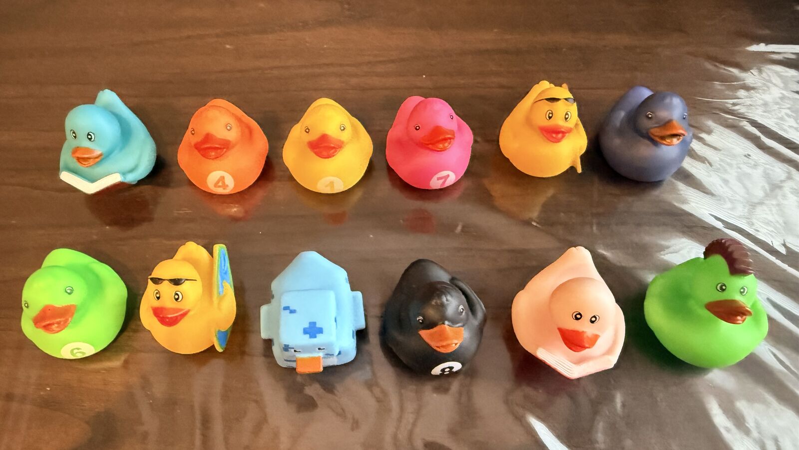 12 Rubber Ducks Toys