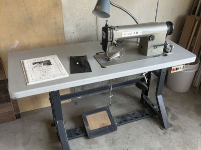 Industrial Sewing Machine With Binding Attachment