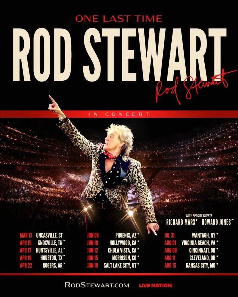 Rod Stewart with Richard Marx at UFCUA Box Suite 7