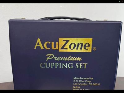 AcuZone Premium Cupping Set - 19 Piece Massage Suction Cups & Hand Pump