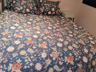 Queen adjustable bed + mattress and bed frame