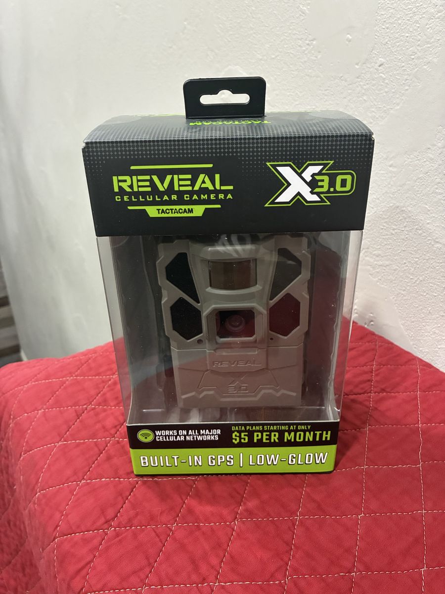 TACTACAM REVEAL X 3.0 Cellular Trail Camera with Built-in GPS & Low-Glow IR Technology