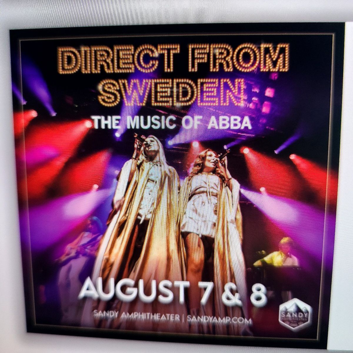 ABBA Music 4 Tickets August 8th Front row in Section 6