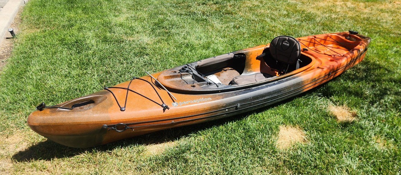 Perception Hook 10.5 Angler Sit-on-Top Fishing Kayak - Orange Camo