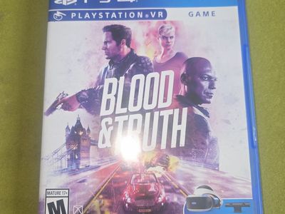 Blood & Truth PS4 PlayStation VR Game - Pre-Owned