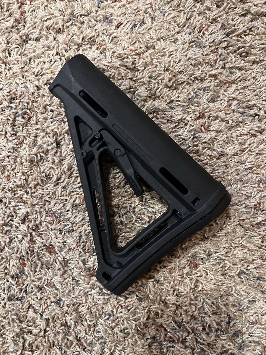 Magpul Industries MOE Carbine Stock - Black, Adjustable Mil-Spec