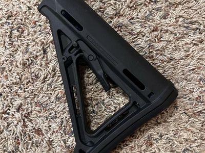 Magpul Industries MOE Carbine Stock - Black, Adjustable Mil-Spec