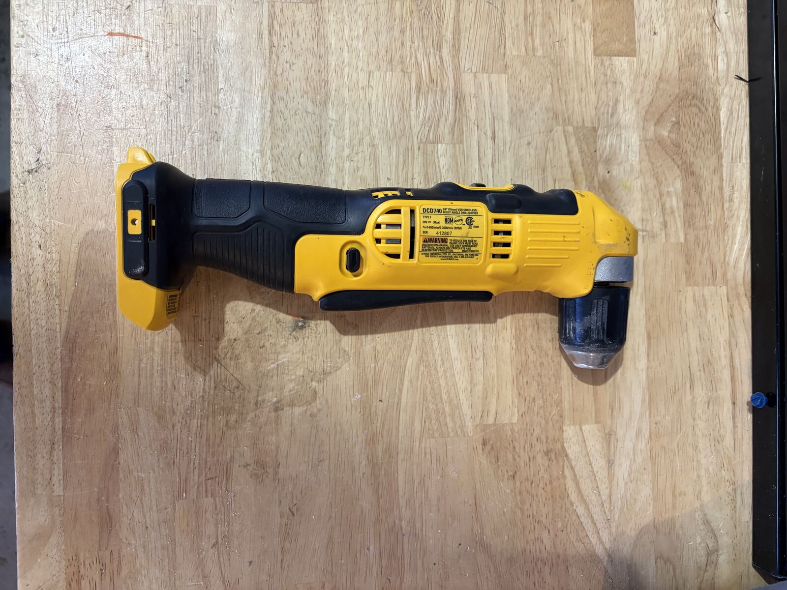 DeWalt Right Angle Drill 3/8" 20V max