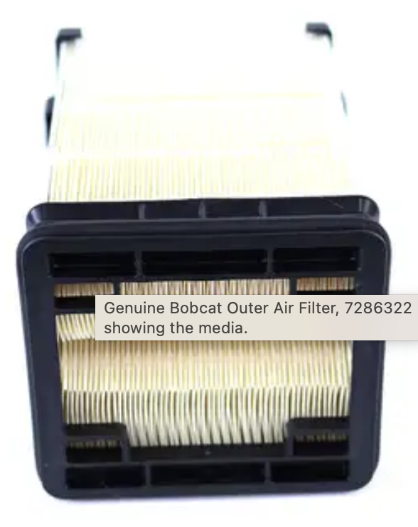 Bobcat 7286322 Main air filter element (new in original box)