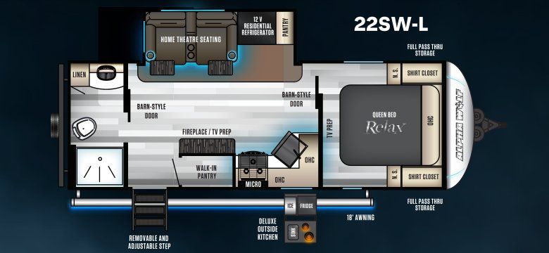 2021 Cherokee Forest River Alpha Wolf 22SW-L
