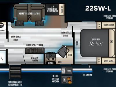 2021 Cherokee Forest River Alpha Wolf 22SW-L