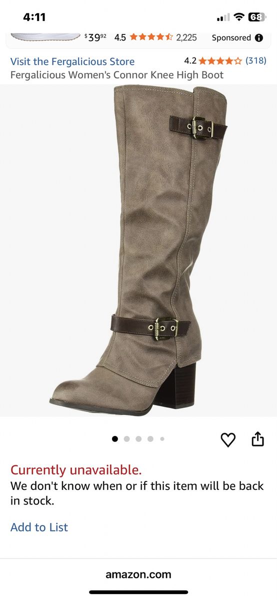 FERGILIOUS CONNOR BOOT size 6