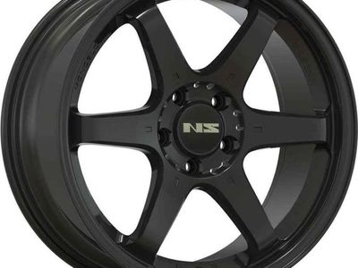 NS Matte Black 15x6.5 Wheels Full Set