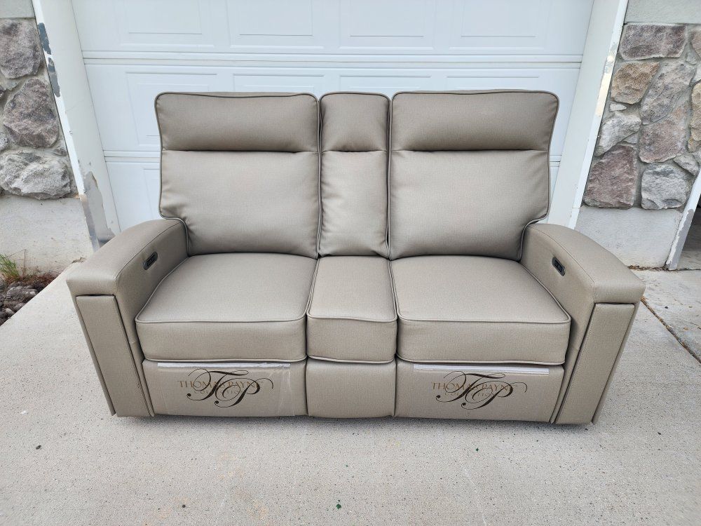 New RV Thomas Payne Powered  Reclining Theater Sofa