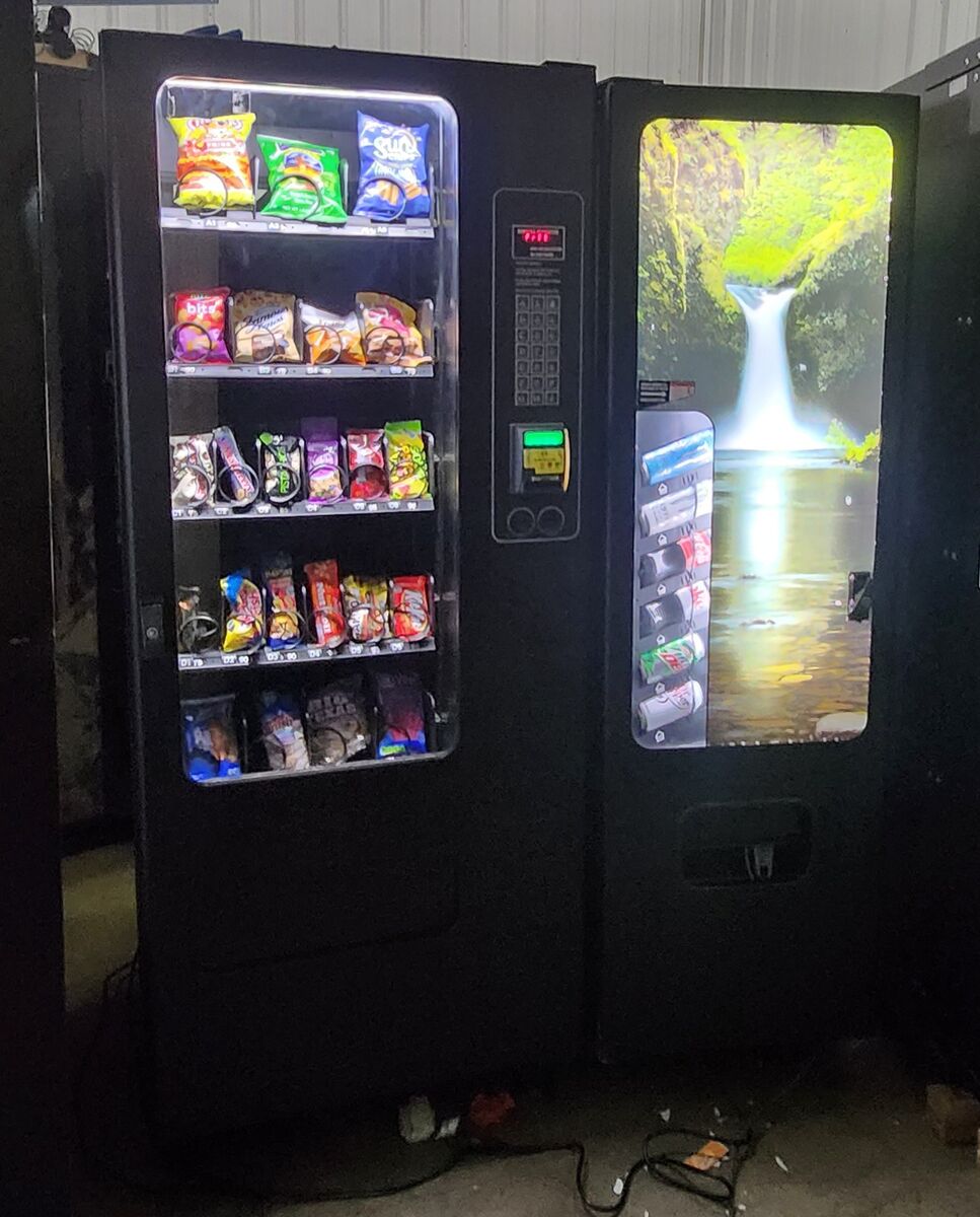 Snack and Soda Combo Vending Machine with Warranty Set