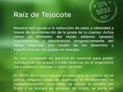 ELV Alipotec Raiz de Tejocote Dietary Supplement 100% Natural Weight Loss Aid