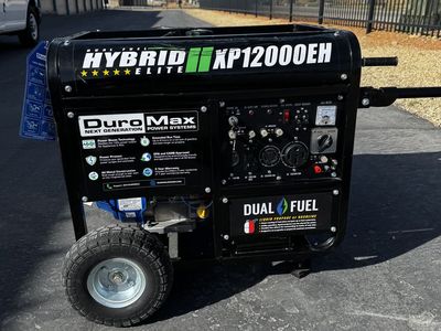DuroMax XP12000EH 9500W Electric Start Dual Fuel Portable Generator