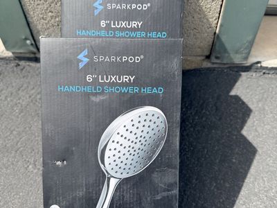 SparkPod 6" Luxury Handheld Shower Head - Brand New In Box