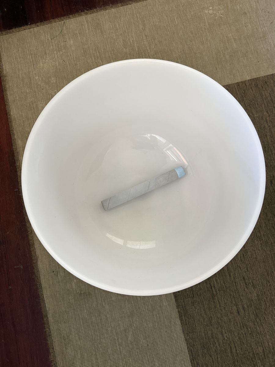 13" Frosted Crystal Singing Bowl