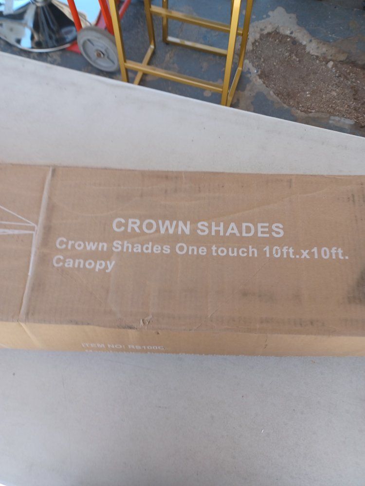 Crown Shades One Touch 10x10ft Canopy - New in Box, Easy Setup