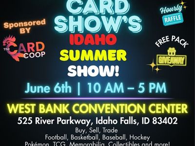 The Classic Card Show in Idaho Fall Pokemon Sports Football Basketball Cards Memorabilia Collectibles Buy Sell Trade