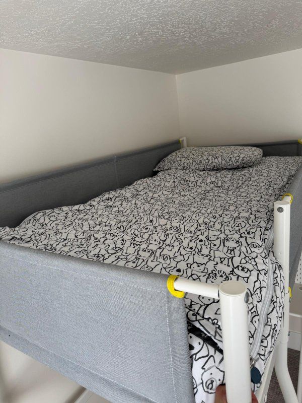 IKEA VITVAL Loft Bed with Desk - White, Excellent Condition