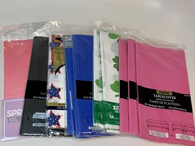 Plastic Table Covers Rectangle 54 X 102 Inches