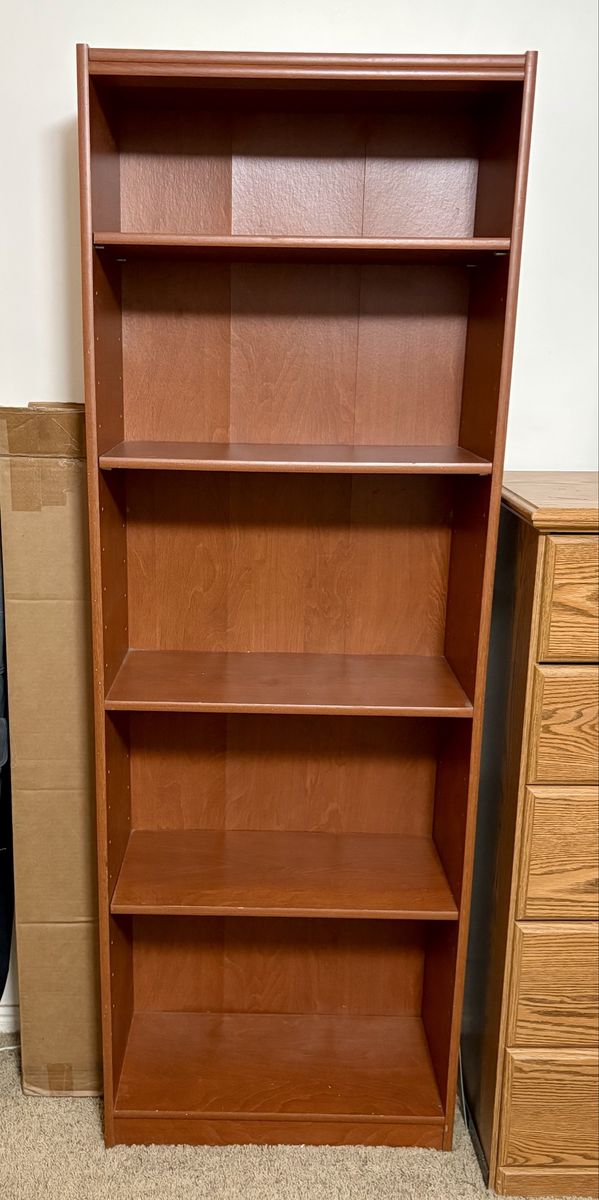 5-Shelf Bookshelf – Clean, Great Condition