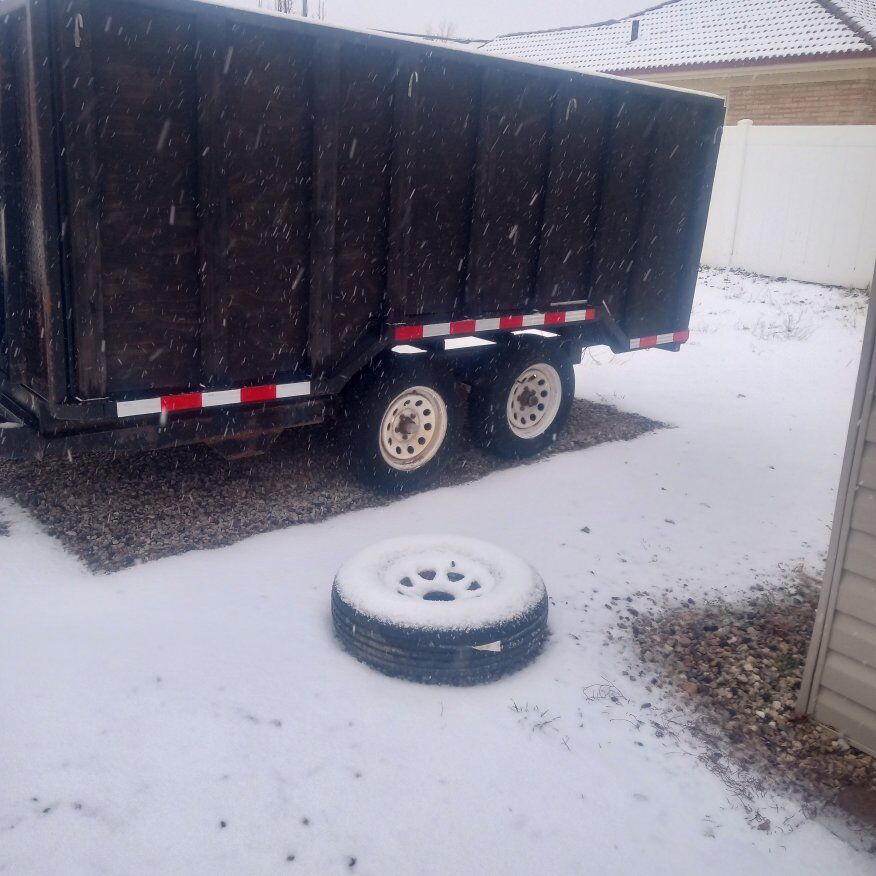 Homemade dump trailer