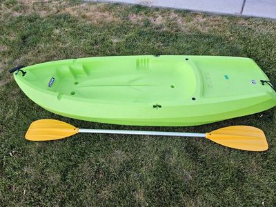 Lifetime Youth Wave Kayak - 6ft Sit-On-Top Kayak in Lime Green with Paddle, Max 130 lbs