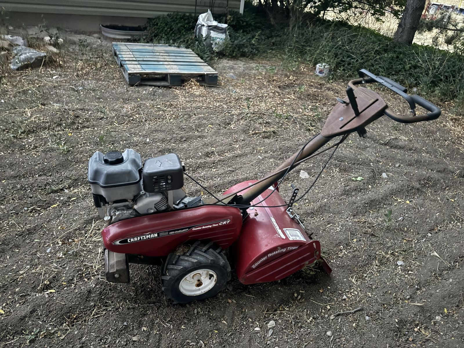 Craftsman 8.50 Counter Rotating Tine (CRT) Tiller - Used Garden Cultivator