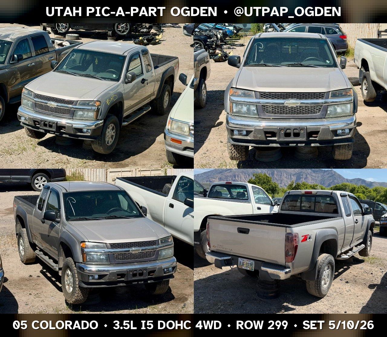2005 Chevrolet Colorado Parts - UTPAP Ogden