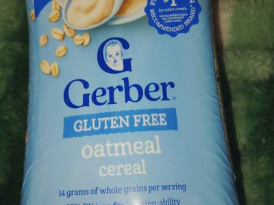 Gerber Gluten-Free Oatmeal Baby Cereal - 8oz, #1 Pediatrician Recommended for 1st Foods