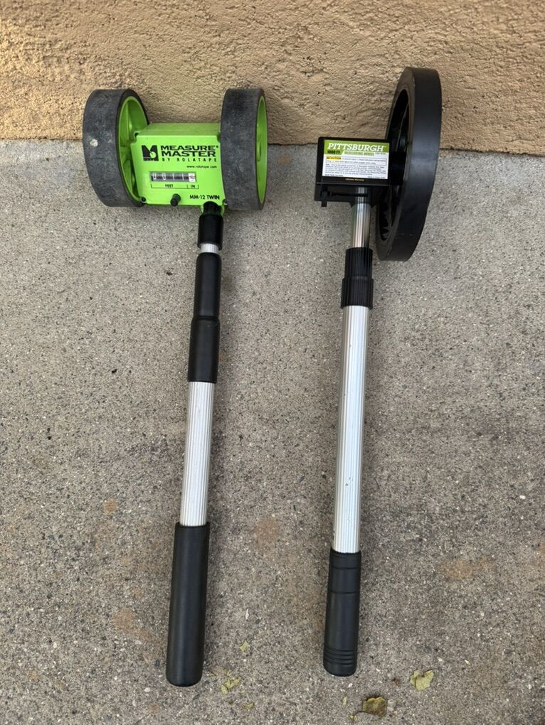 2 Pittsburgh measuring wheel 1000 FT