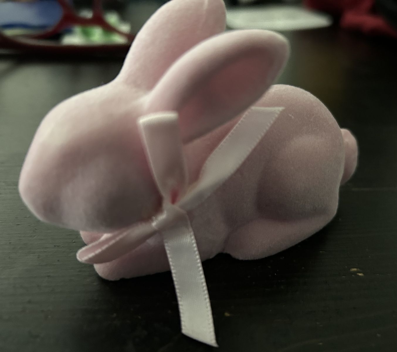 Little pink bunny figurine