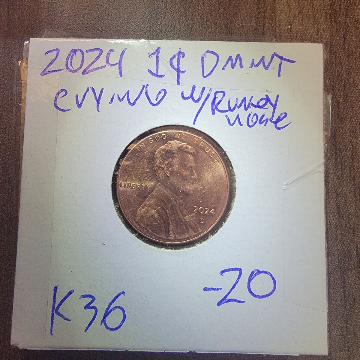 2024 blubbering, Lincoln penny.