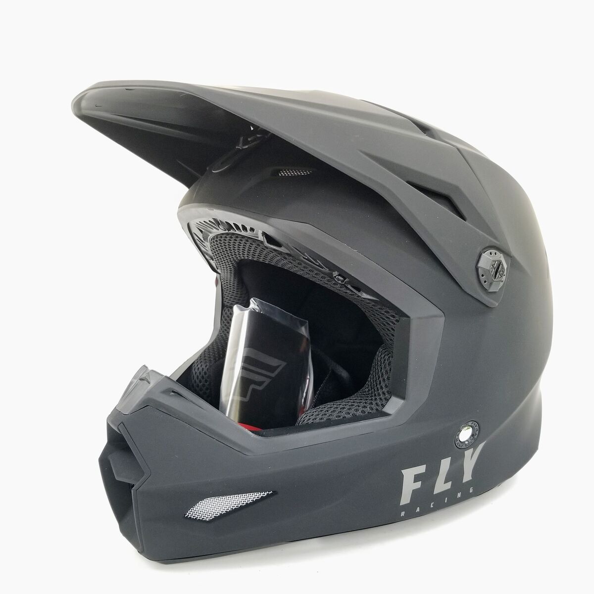 Fly Racing Kinetic Lite MX Helmet (Matte Black, Youth Large) (73-3473YL-L-R1-S2)