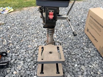 Central Machinery 8" Drill Press with Keyed Chuck - Item 38118, Good Condition