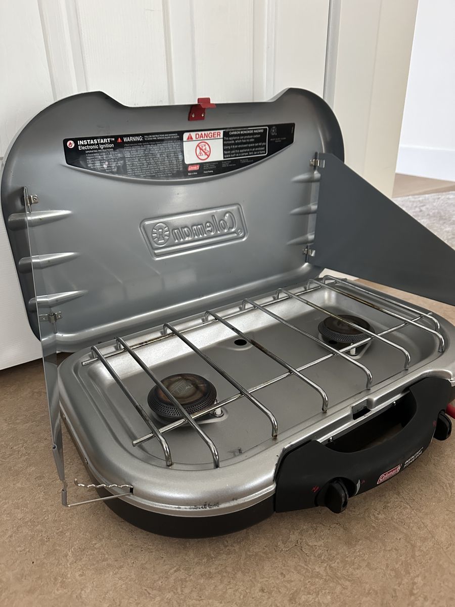 Coleman Instastart 2-Burner Portable Propane Camping Stove