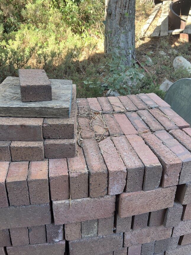 Pavers - reddish brown