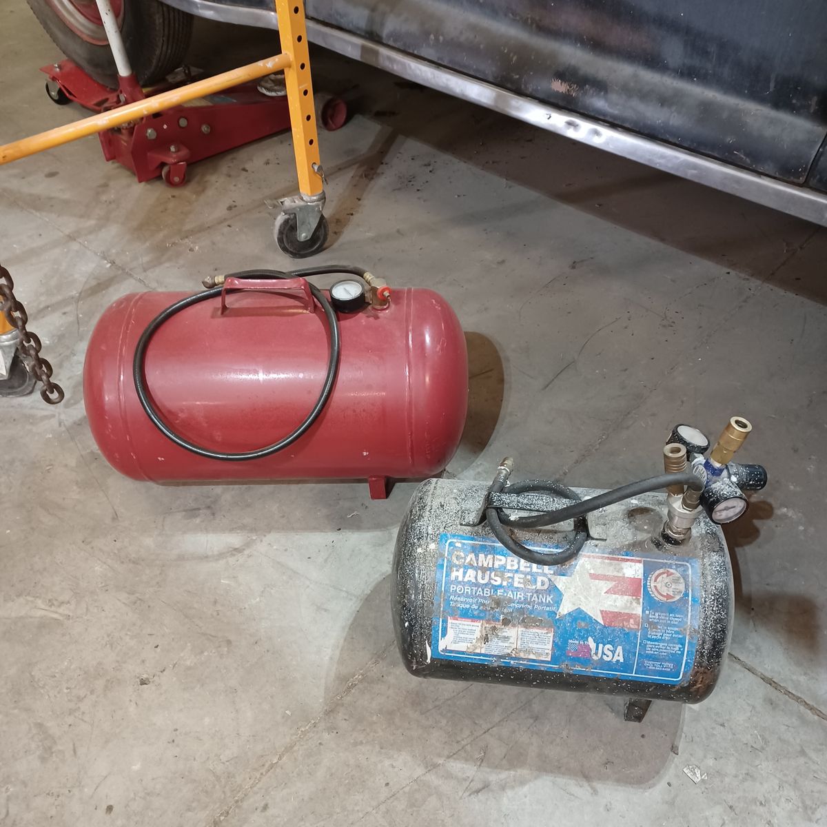 Portable air tanks- auxiliary tank $30 ea.