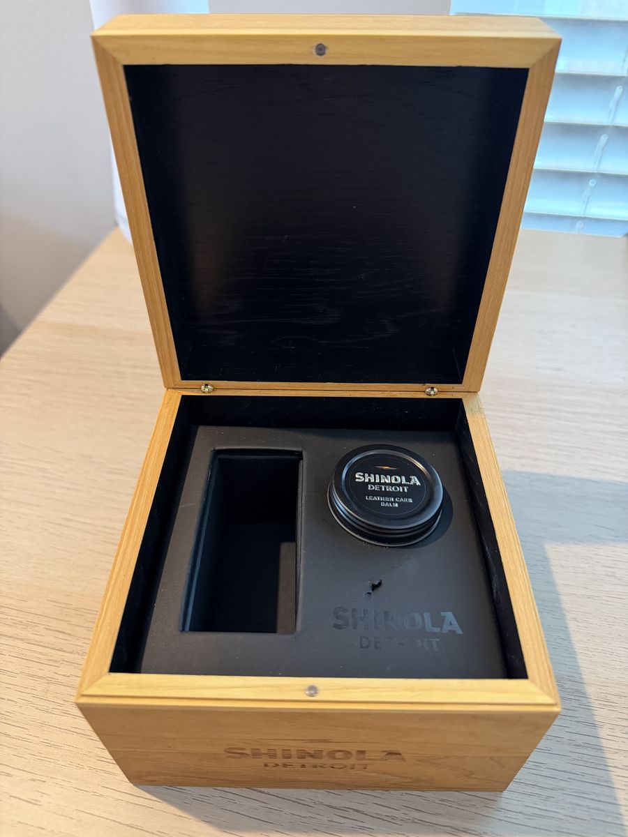 Shinola Runwell Chronograph 47mm – Black Dial – Full Kit