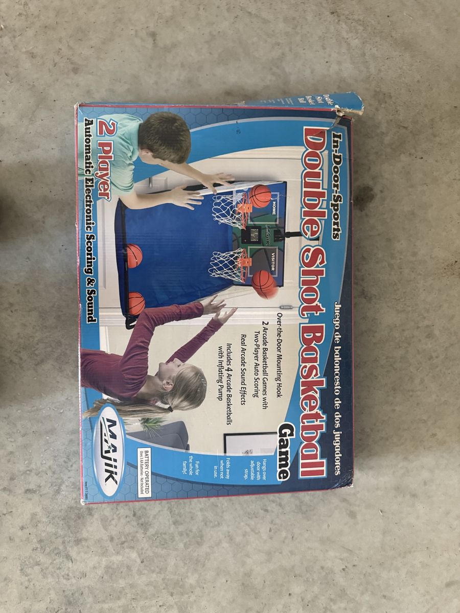 Majik In-Door Sports Double Shot Basketball Game with Electronic Scoring & Sound