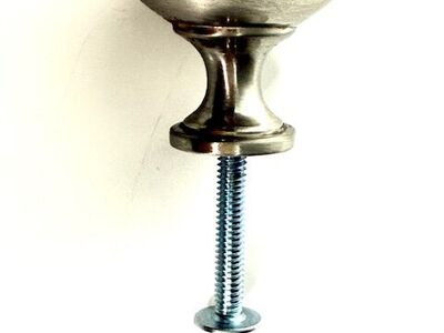 21 Round Brushed-Nickel Cabinet Pulls