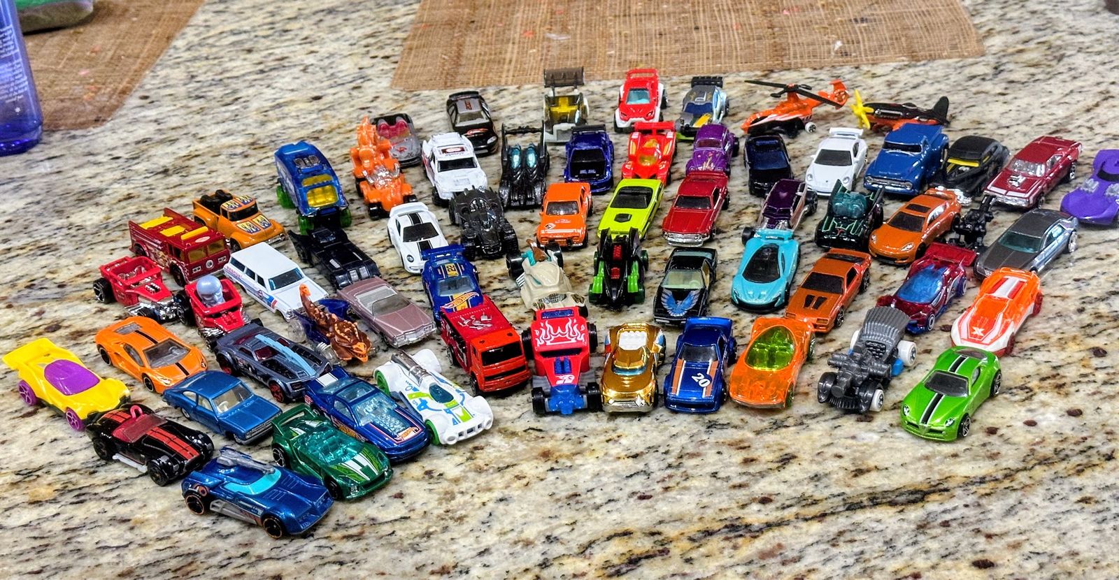 Large group of Hot wheel Cars