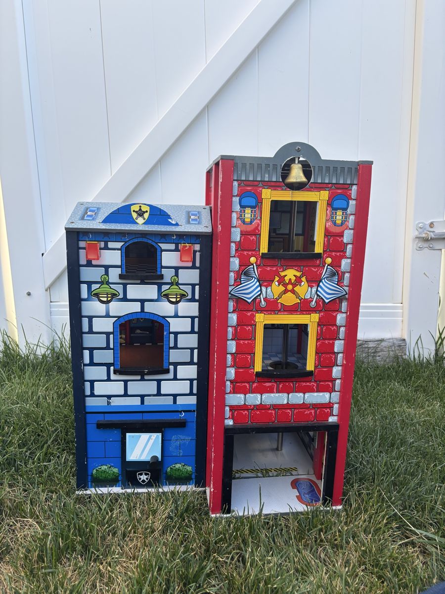 Fire Station Police Station Toy