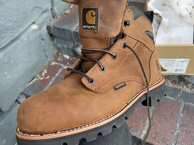 Carhartt 3716 Waterproof Steel Toe Work Boots Brown Size 8.5 D