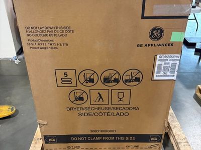 GE GFD55ESSNWW 28" Stackable Electric Smart Dryer in White, Brand New!