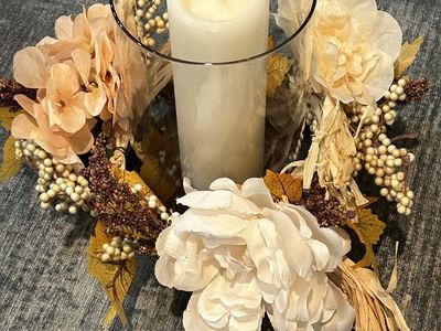 Gorgeous Centerpiece With Pillar Candle