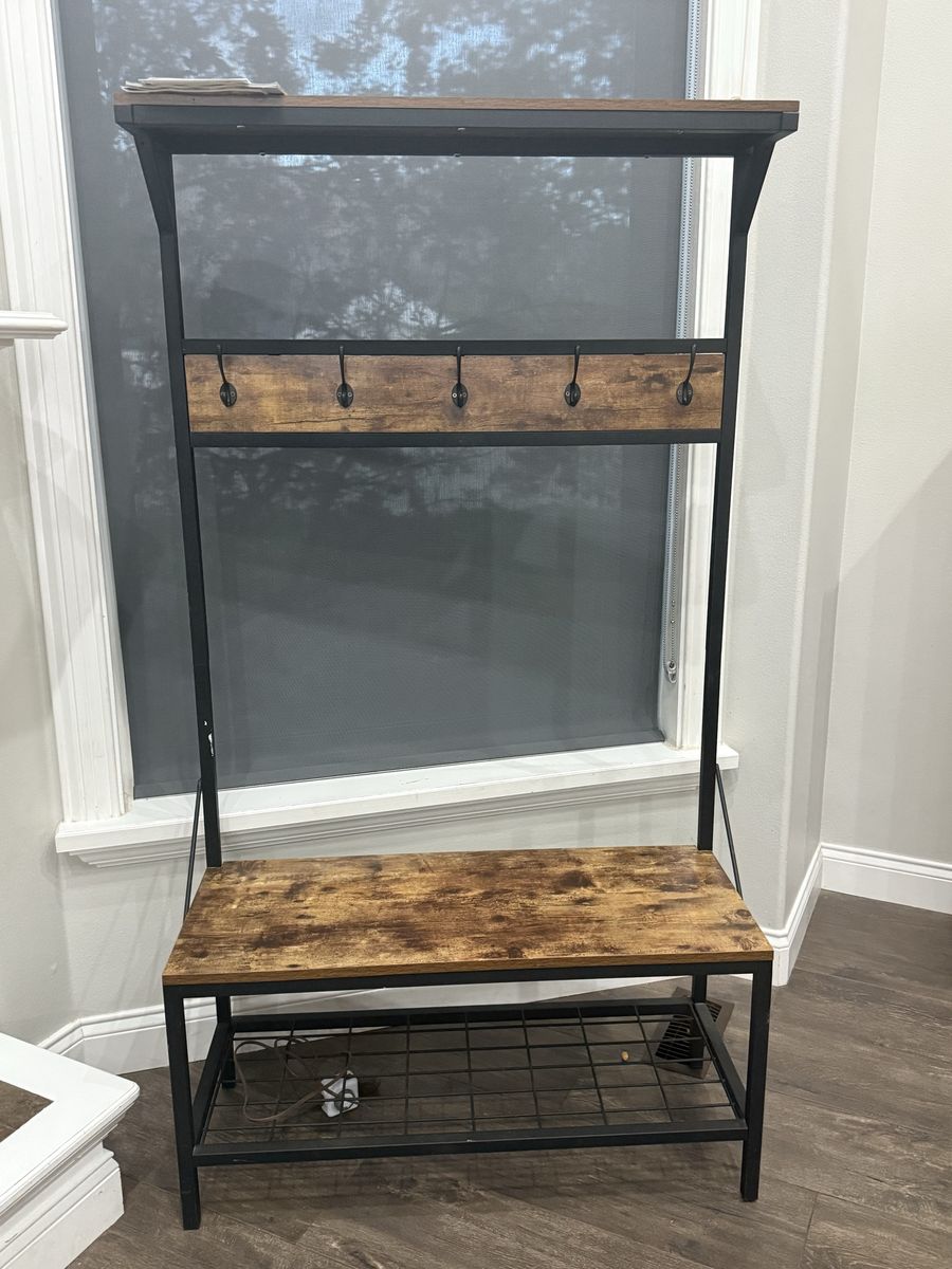 Bench With Coat Rack